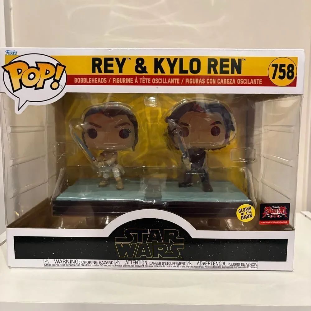 Funko Pop Star Wars Rey and Kylo Ren 758
